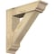 Ekena Millwork Traditional Traditional Rough Sawn Bracket w/ Offset Brace, Douglas Fir, 6"W x 22"D x 22"H BKT0604X22X22TRA01RDF - alternate 1